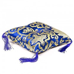 Coussin bleu pour bols tibétain 14x14x4 cm