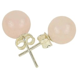 Boucles d'oreille Quartz rose