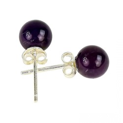 Boucles d'oreille Améthyste Argent 925