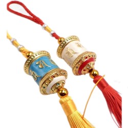 Prayer wheel key ring