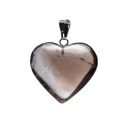 Pendentif Quartz fumé Coeur