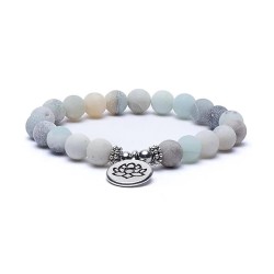 Bracelet en Amazonite Lotus