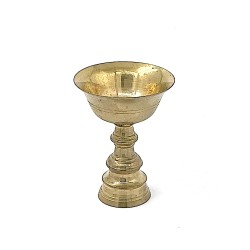 Lampe à beurre métal jaune