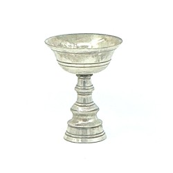 Lampe à beurre métal blanc